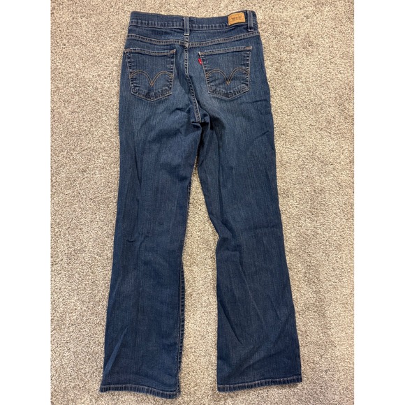 Levi's Perfectly Slimming 512 Boot Cut Jeans Dark Wash Women's Size 8 Medium - Picture 2 of 10